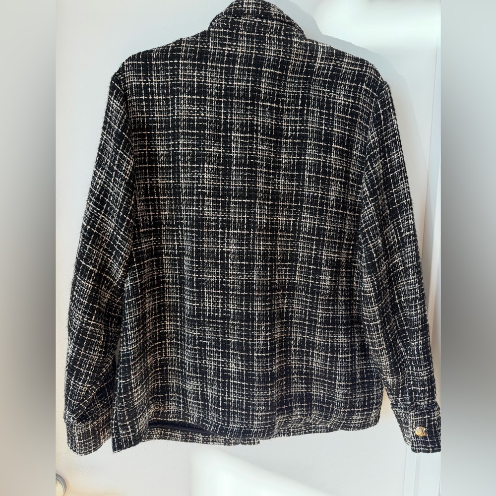 Anine Bing Black and White Tweed Blazer - Picture 7 of 7